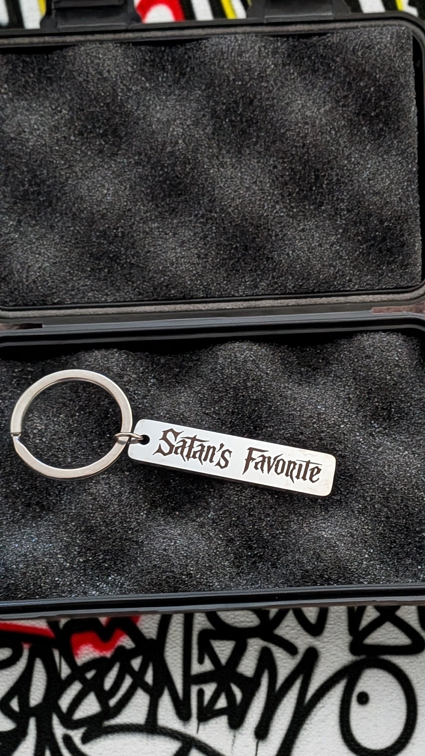 Satans favorite keyring