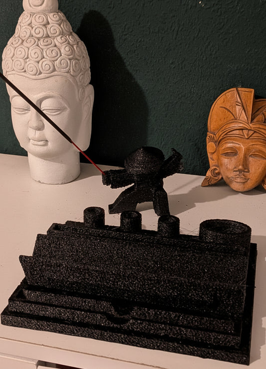 Rolling station and samurai insence holder bundle